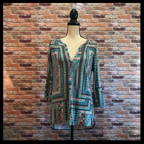 Anthropologie Tops - Anthro Weston Wear Patchwork Top/Tunic